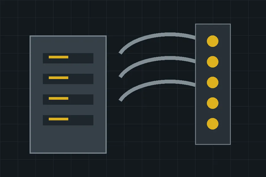 Ilustración técnica de instalaciones para mantenimiento industrial